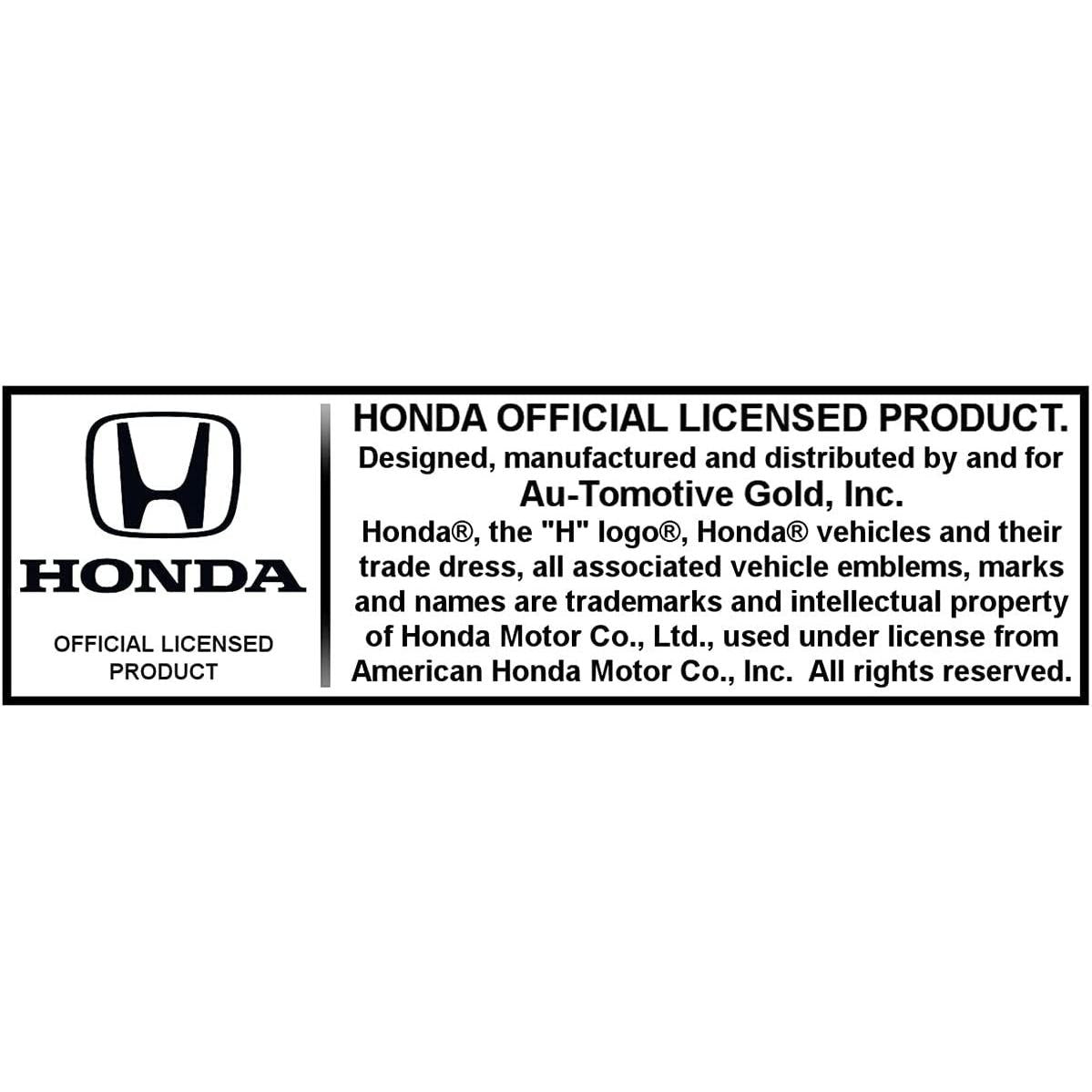 Honda License Plate - Black with Pearl Logo-SR1 Performance