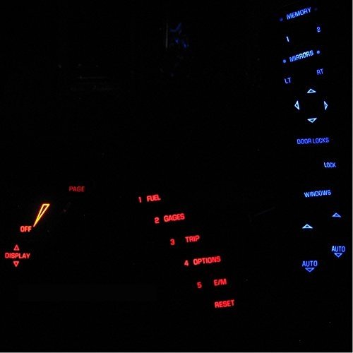 1997-2004 C5 Corvette HUD/DIC/WINDOW SWITCH Interior LED Light Package-SR1 Performance