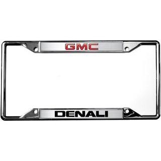 GMC Denali Logo On Chrome License Plate Frame-SR1 Performance