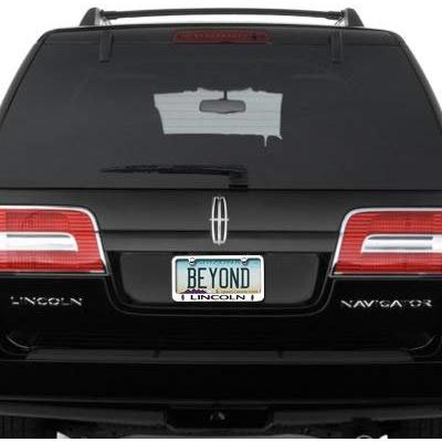Lincoln License Plate Frame - Chrome-SR1 Performance