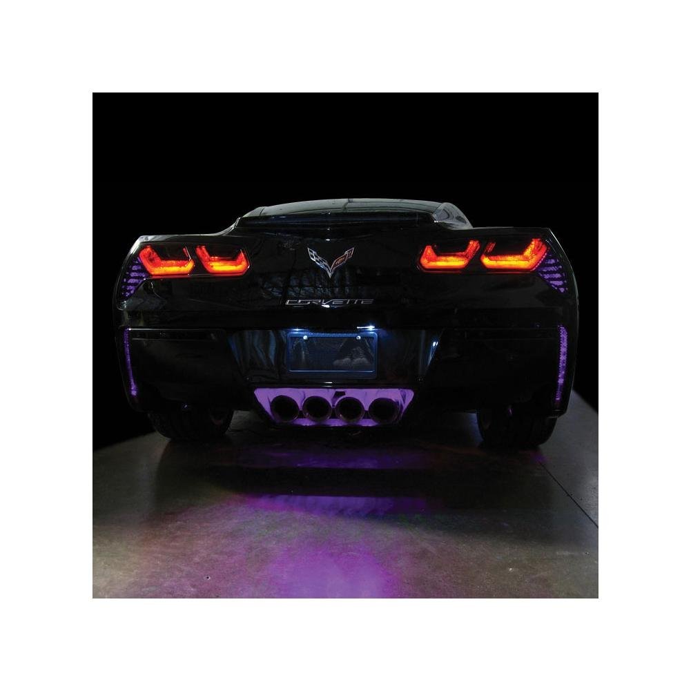 Corvette Rear Fascia/Exhaust LED Lighting Kit : C7 Stingray, Z51 (Orange / Super Bright)-SR1 Performance