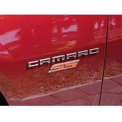 Camaro SS Fender Emblem Logo (Pair) - Red-SR1 Performance