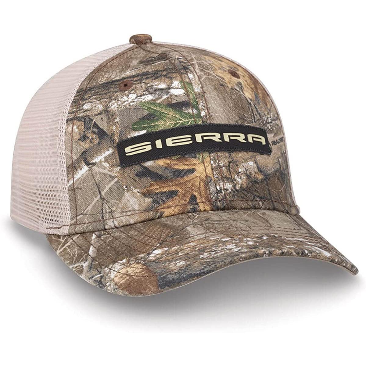 GMC Sierra Camo Hat - Realtree Edge Mesh Back Cap-SR1 Performance
