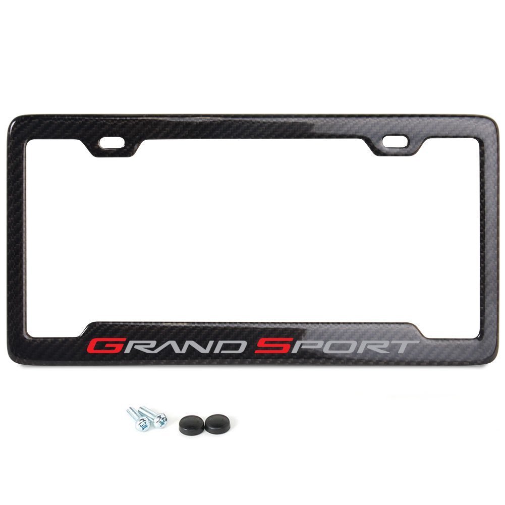C6 Corvette License Plate Frame - Carbon Fiber-SR1 Performance