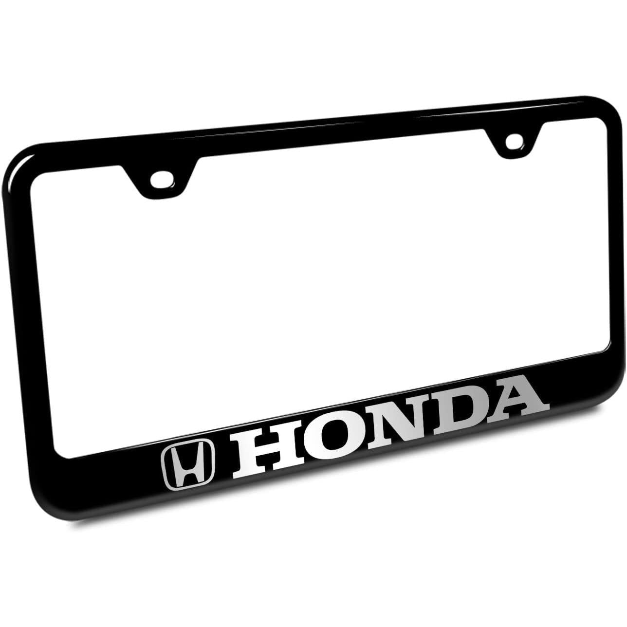Honda License Plate Frame - Black-SR1 Performance