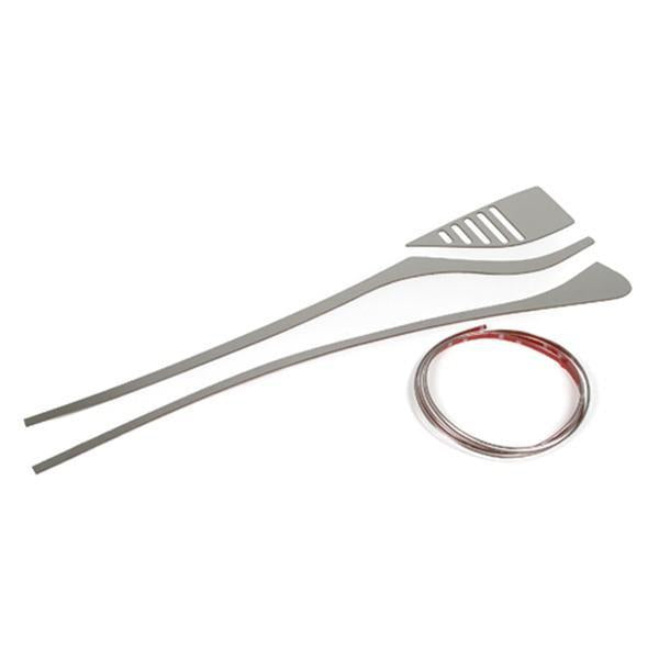 Corvette Wiper Cowl Cover - Polished 2 Pc. Stainless Steel : 2008-2013 C6 & Grand Sport-SR1 Performance