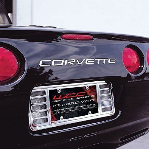 C5 Corvette Rear Stainless Steel Inserts - Letters-SR1 Performance