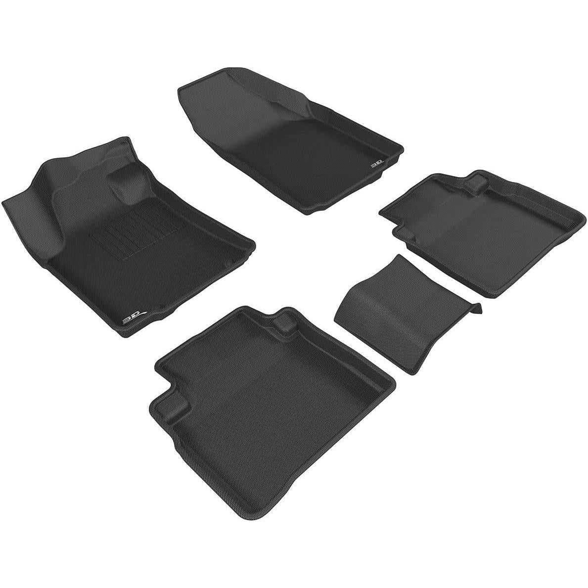 2016-2023 Nissan Maxima 3D MAXpider Custom Fit Floor Mats - Black-SR1 Performance