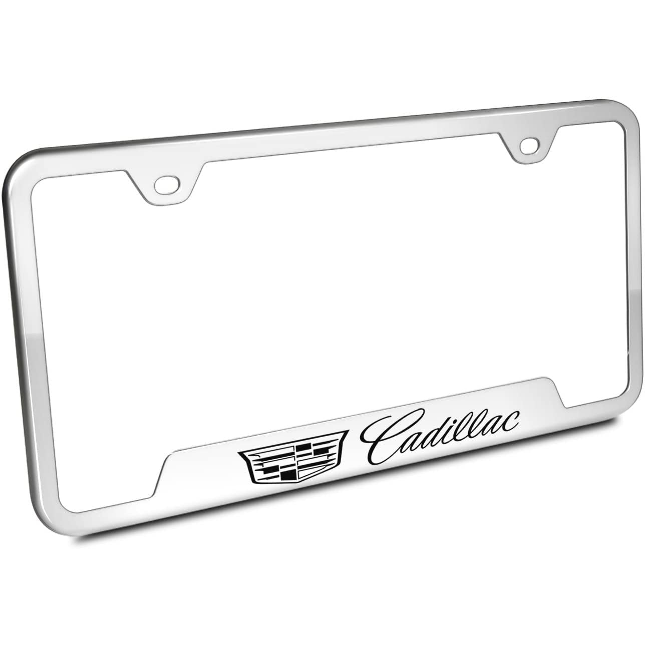 Cadillac Laser Etched Mirrored Cut-Out License Plate Frame-SR1 Performance