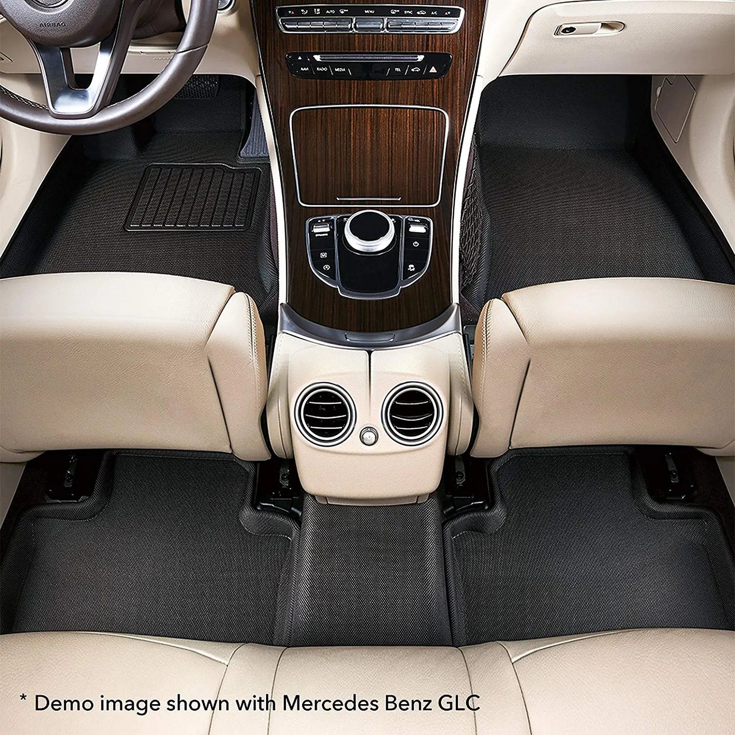 2010-2013 Lexus GX460 3D MAXpider Custom Fit All-Weather Floor Mats - Black-SR1 Performance