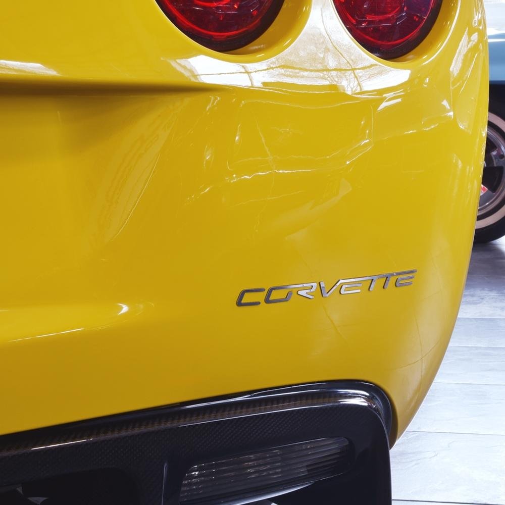 Corvette Rear Letters - Mirror Finish Stainless Steel (Set) : C6,Z06,ZR1,Grand Sport-SR1 Performance