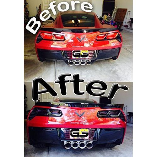 Corvette Blackout Kit - Molded Acrylic Rear Taillights : C7, Stingray, Z51, Z06, Grand Sport-SR1 Performance