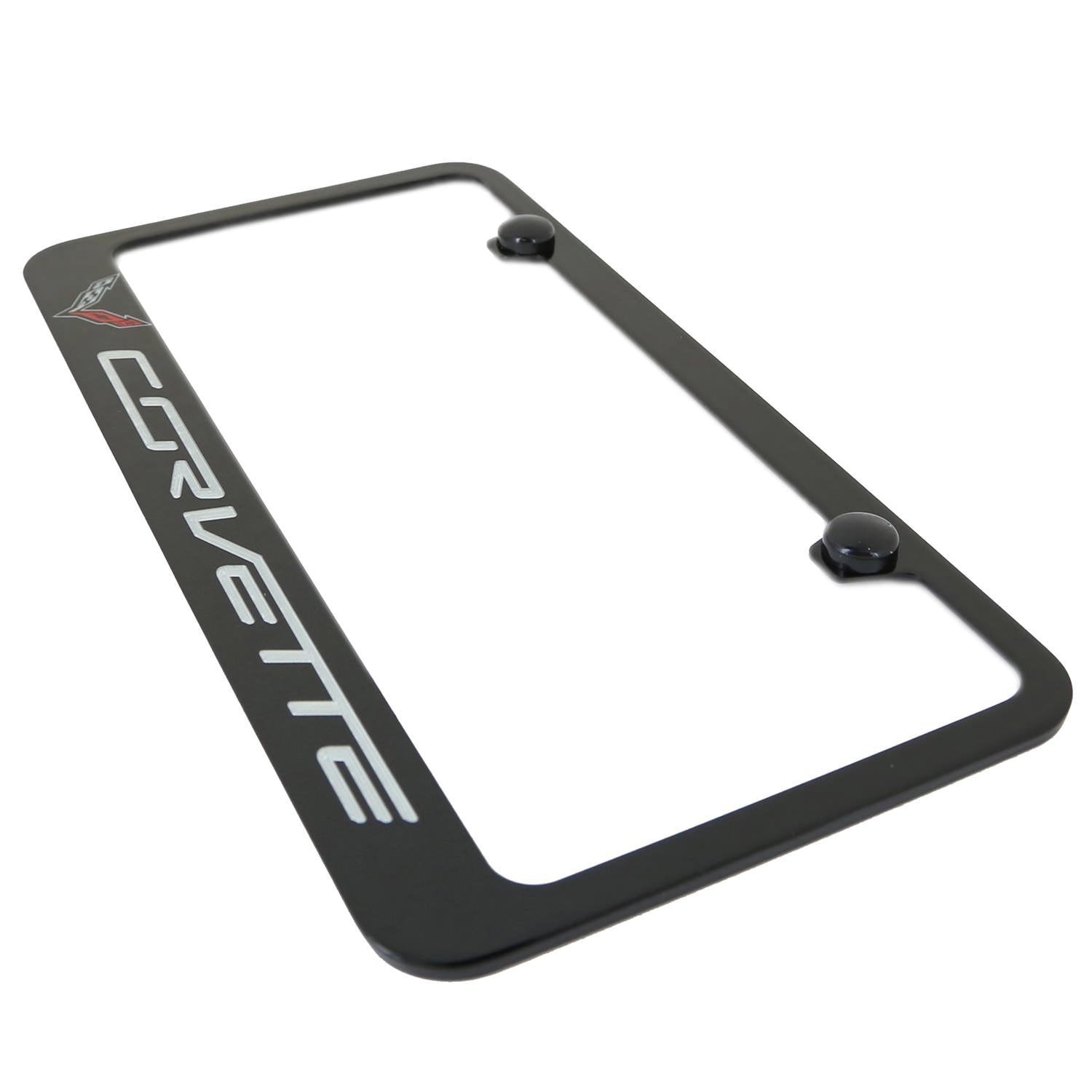 C7 Corvette License Plate Frame - Black-SR1 Performance