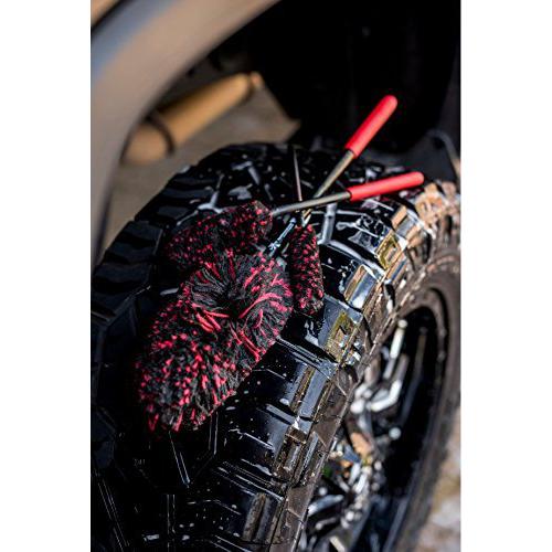 Liquid X Original Wheel Woolies Brushes 3 Piece Kit - Black-SR1 Performance