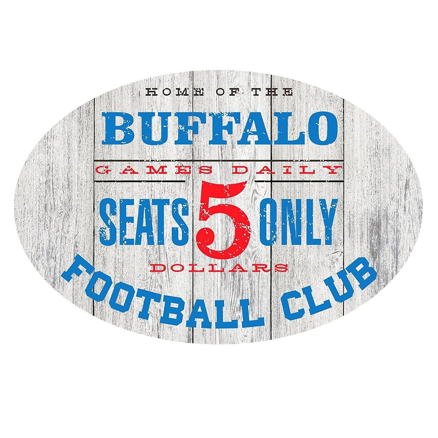 Home of the Denver Football Club Metal Sign Blue/Orange - Oval 12" x 8"-SR1 Performance