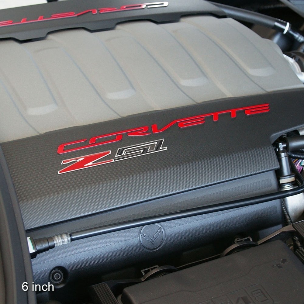 C7, C8 Corvette Z51 Badge/Emblem - Domed - Carbon Fiber Look w/Chrome Trim-SR1 Performance