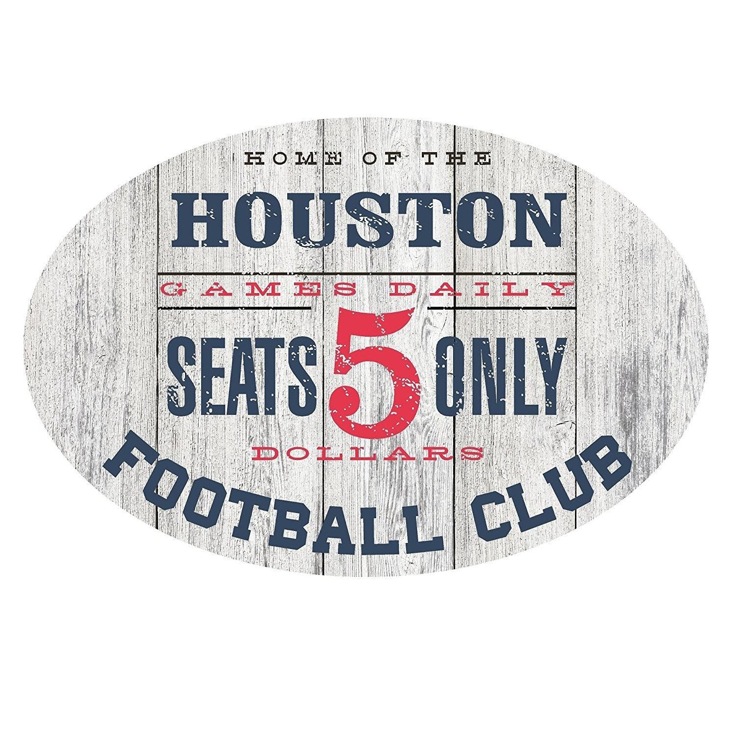 Home of the Denver Football Club Metal Sign Blue/Orange - Oval 12" x 8"-SR1 Performance