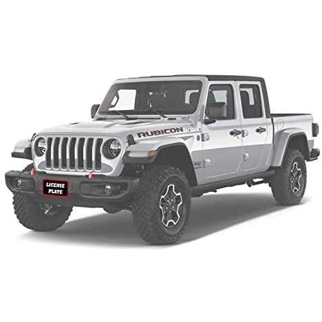 STO N SHO Front License Plate Bracket for 2018-2022 Jeep Wrangler JL and 2020-2024 Gladiator Rubicon with Metal Bumper-SR1 Performance