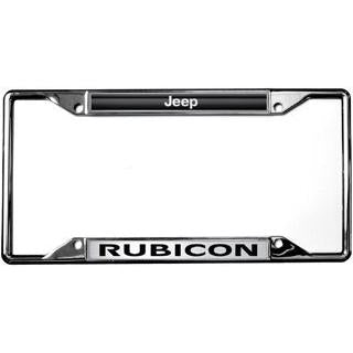 Jeep Rubicon License Plate Frame - Chrome-SR1 Performance