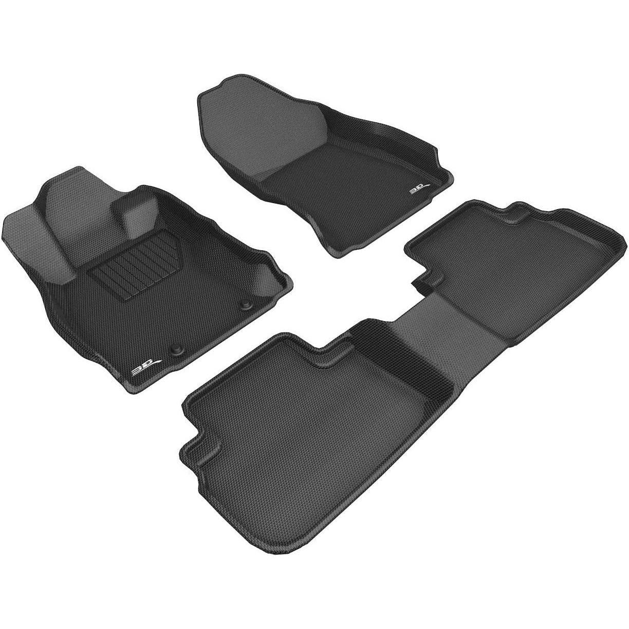 2019-2022 Subaru Forester 3D MAXpider All-Weather Floor Mats 2 Rows Kagu - Black-SR1 Performance