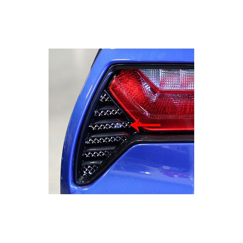 Corvette Laser Mesh Taillight Grilles : C7 Stingray, Z51, Z06, Grand Sport-SR1 Performance
