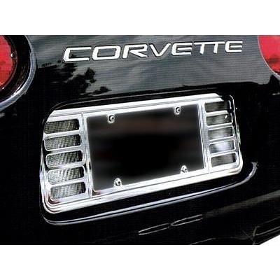 C5 Corvette License Plate Frame Billet Aluminum - Chrome-SR1 Performance