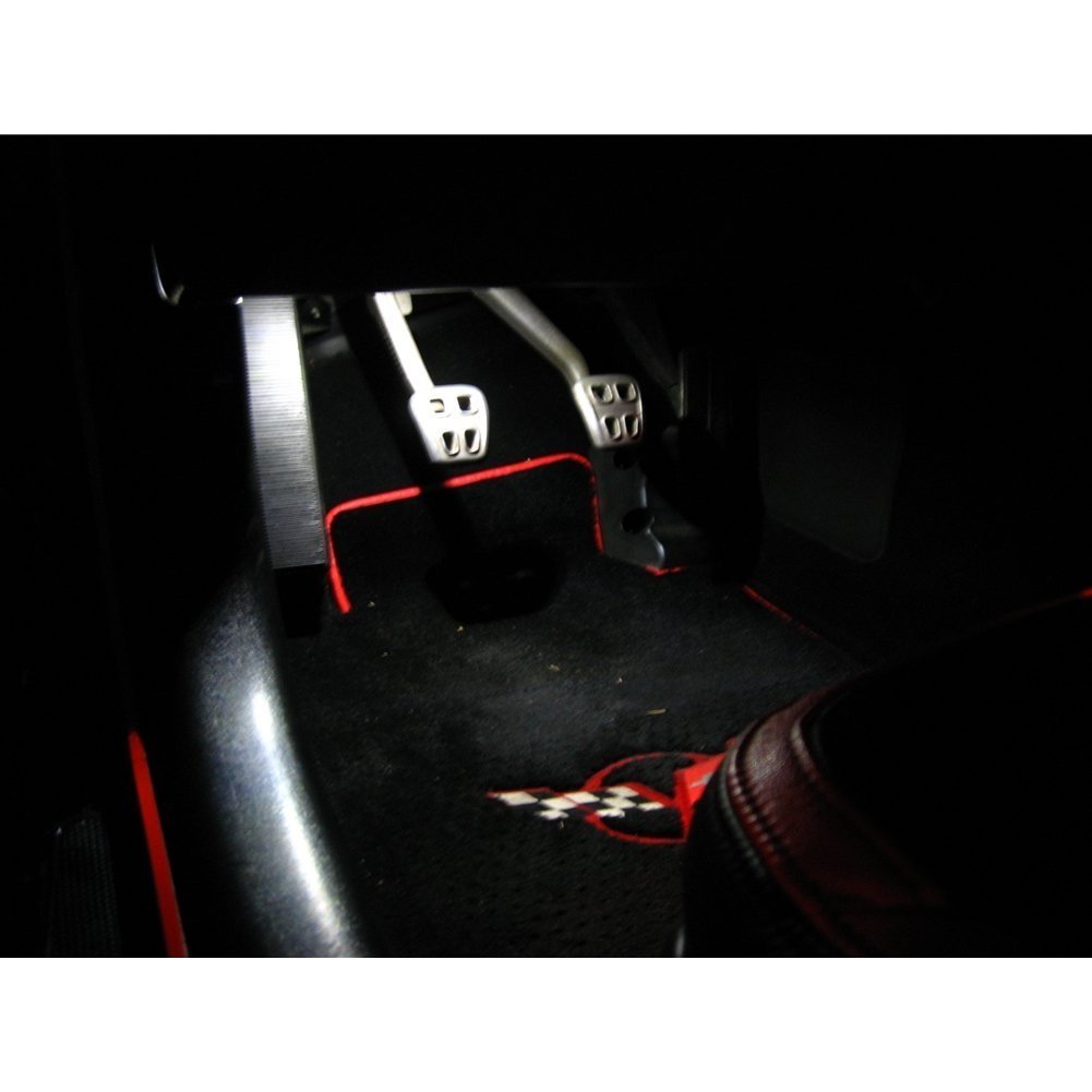 Corvette 2005-13 9pc Interior Replacement LED Bulb Package/White-SR1 Performance