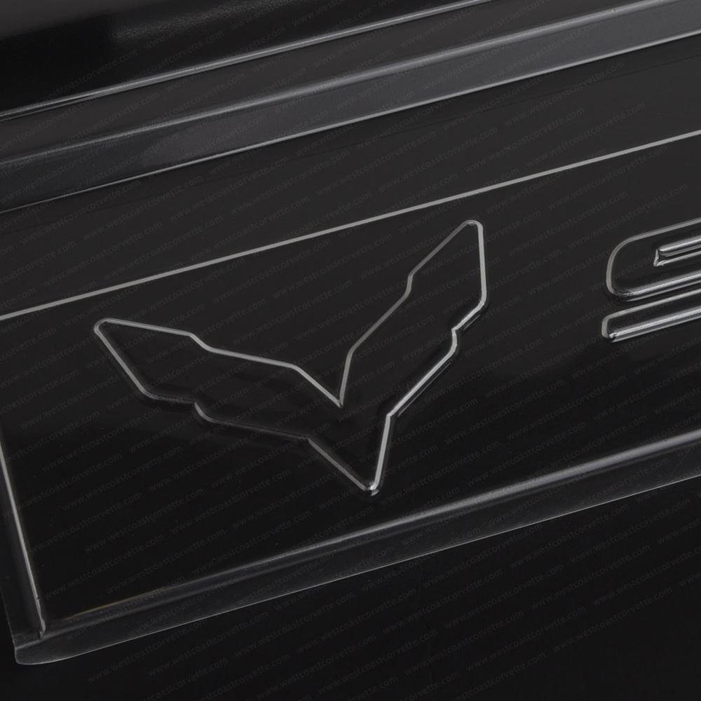 Corvette Clear Door Sill Protectors : C7 Stingray, Z51, Z06 (Clear w/Embossed Stingray Script)-SR1 Performance