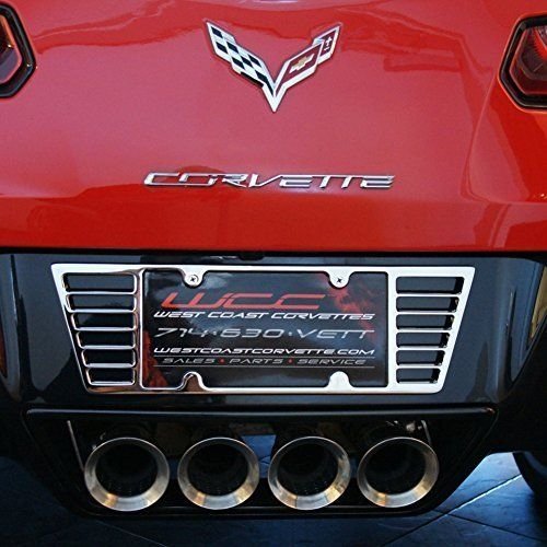 C6 / C7 Corvette Billet Aluminum License Plate Frame - Chrome-SR1 Performance