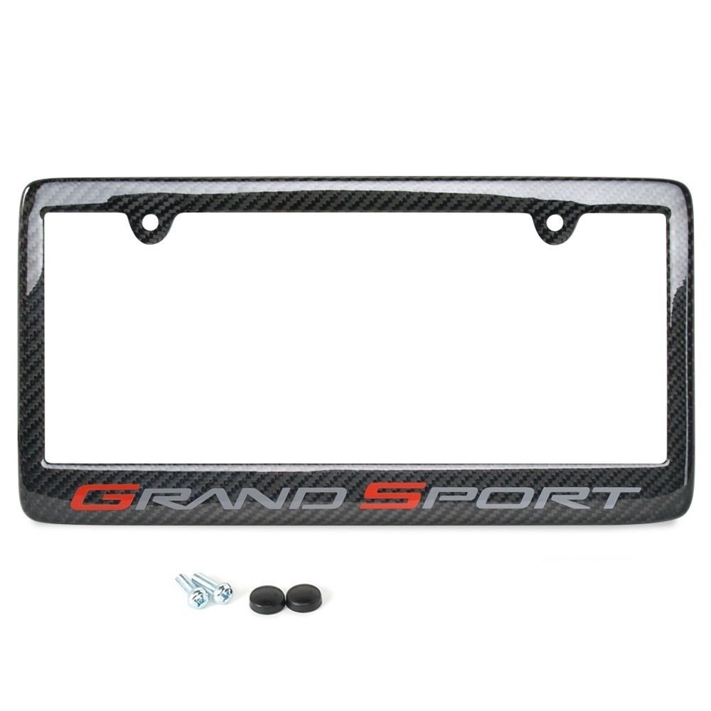 C6 Corvette License Plate Frame - Carbon Fiber-SR1 Performance