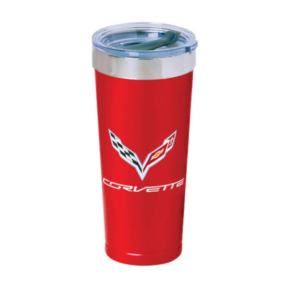 C7 Corvette Crossed Flags Polar Tumbler-SR1 Performance
