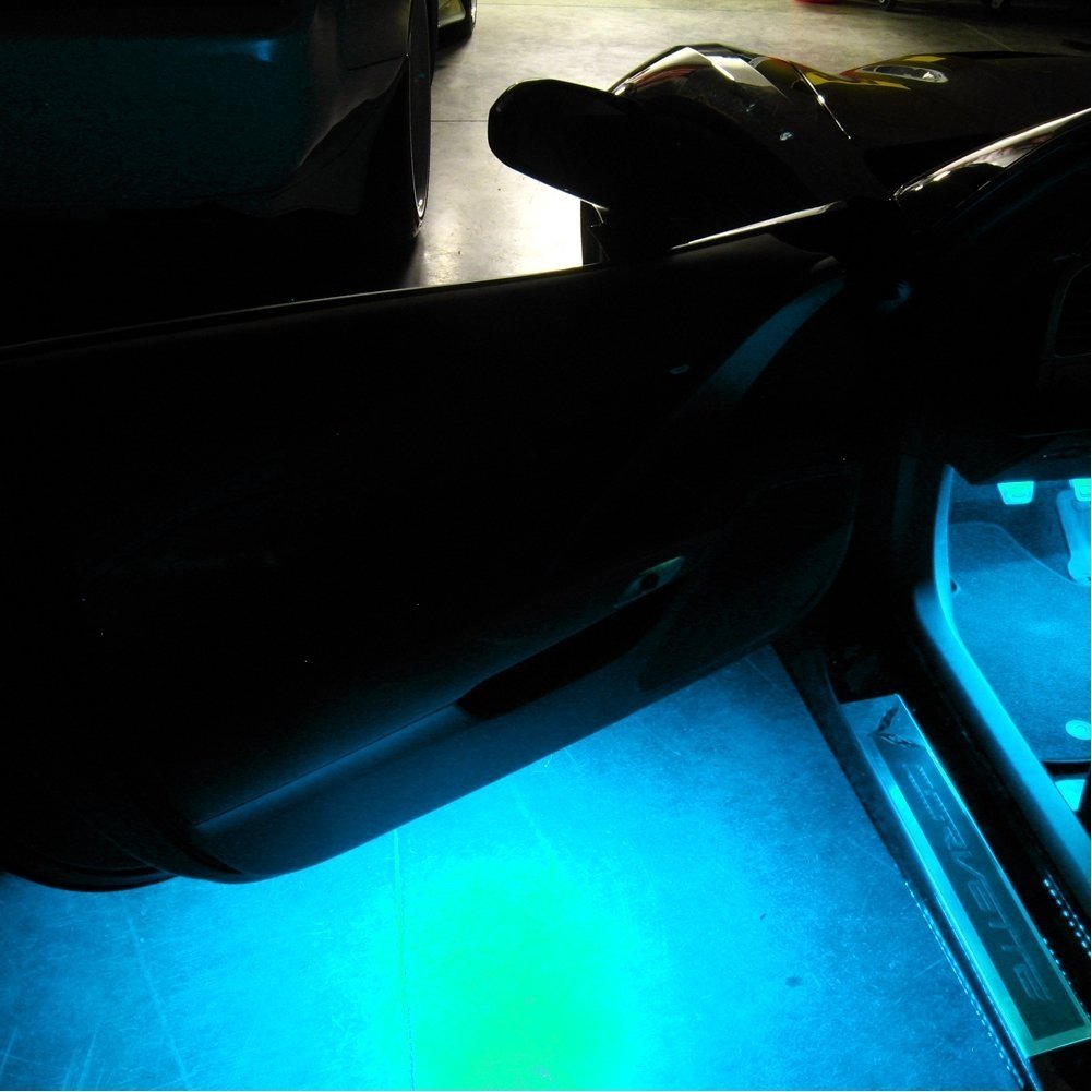 Corvette Under Door/Puddle LED Lighting Kit : C7 Stingray, Z51, Z06 (Orange)-SR1 Performance