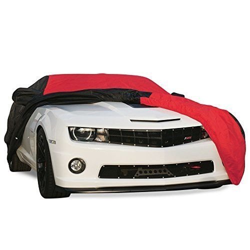 2010-2024 Camaro Ultraguard Plus Car Cover - 300D Indoor/Outdoor Protection - Red/Black-SR1 Performance