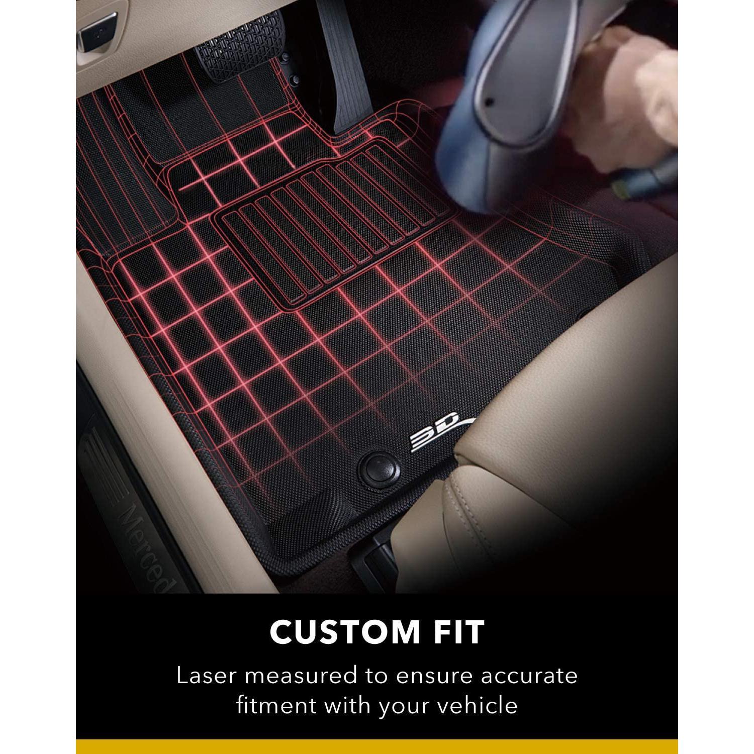 2021-2022 Tesla Model Y 3D MAXpider All-Weather Floor Mats Custom Fit - Black-SR1 Performance