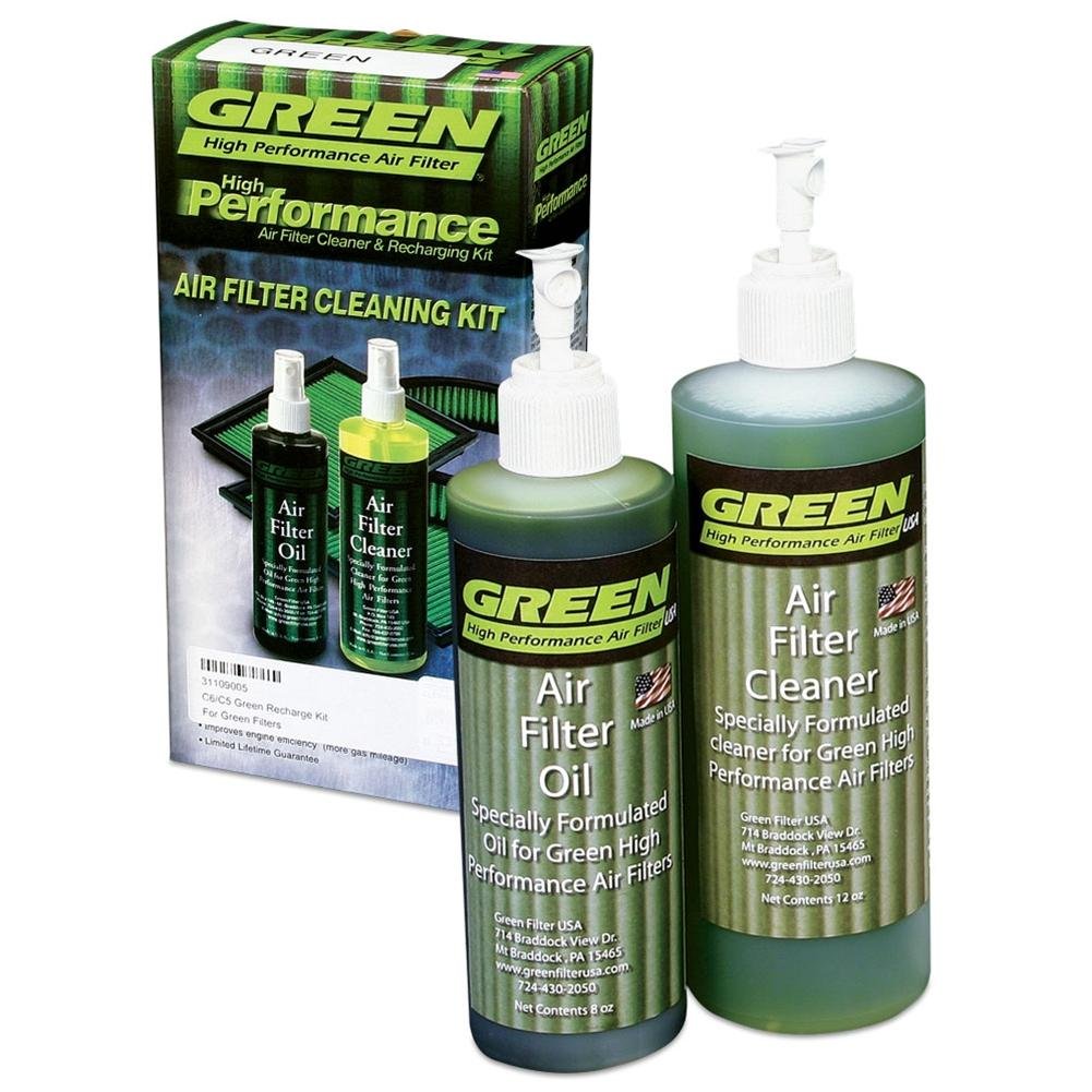 Green Filter 2000 Green High Performance Air Filter Recharge Oil and Cleaner Kit-SR1 Performance