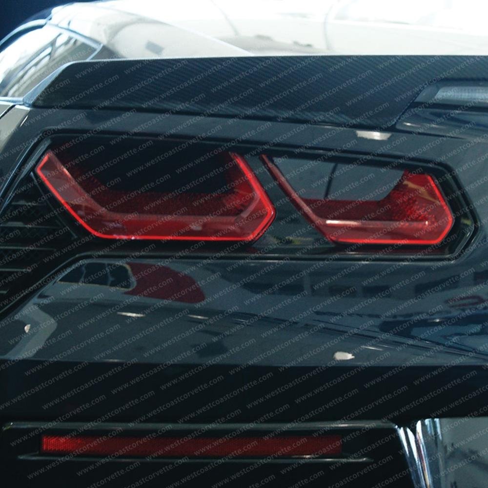 Corvette Rear Reverse Lights Only Blackout Lens - Smoked Acrylic : C7 Stingray, Z51, Z06, Grand Sport-SR1 Performance