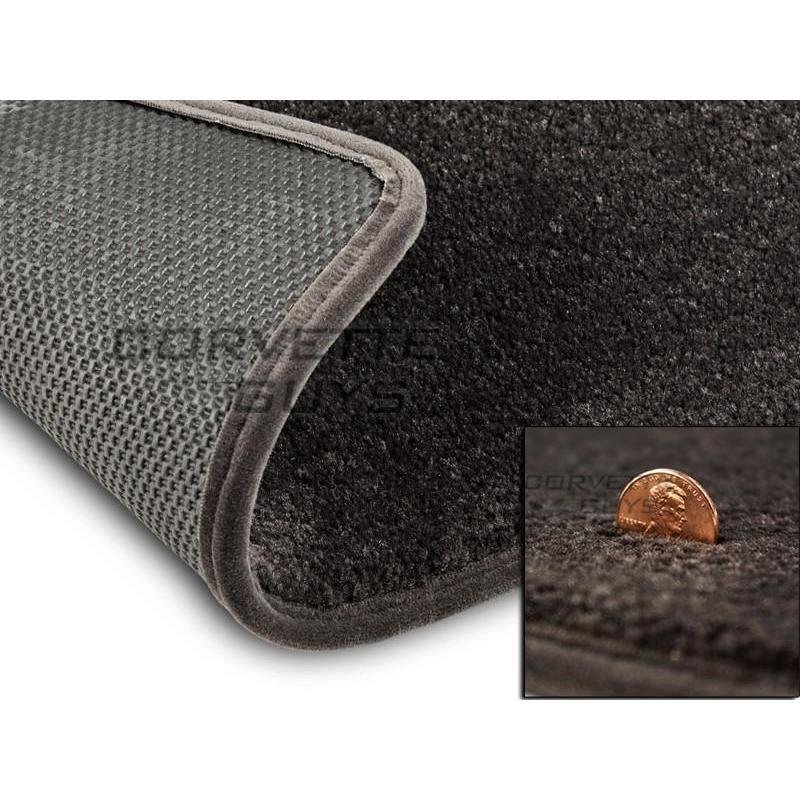 Lloyds Ultimat Floor Mats - Cashmere w/ Black, Red, or Silver Lettering (05-07 C6)-SR1 Performance
