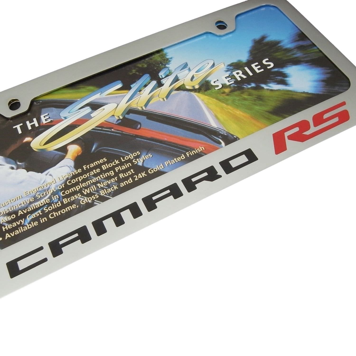 Camaro RS License Plate Frame - Chrome-SR1 Performance