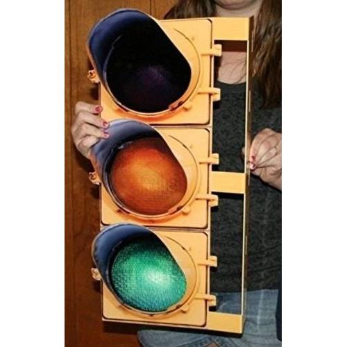 Large Stop Light/Traffic Light Double Sided Metal Wall Sign - 24" x 12"-SR1 Performance