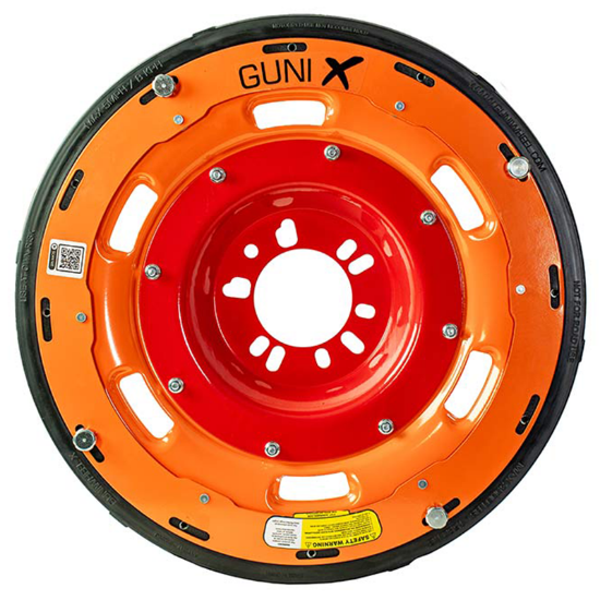 GUNI™ Wheel X Universal Vehicle Mounting System Roller Wheel with Universal Lug Pattern