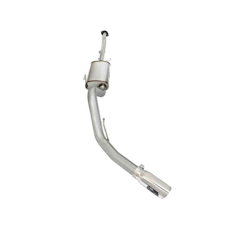 aFe MACHForce XP Exhaust 3in-3.5in SS Single Side Ext CB w/ Polished Tips 15 Ford F150 V8 5.0L CC/SB-SR1 Performance