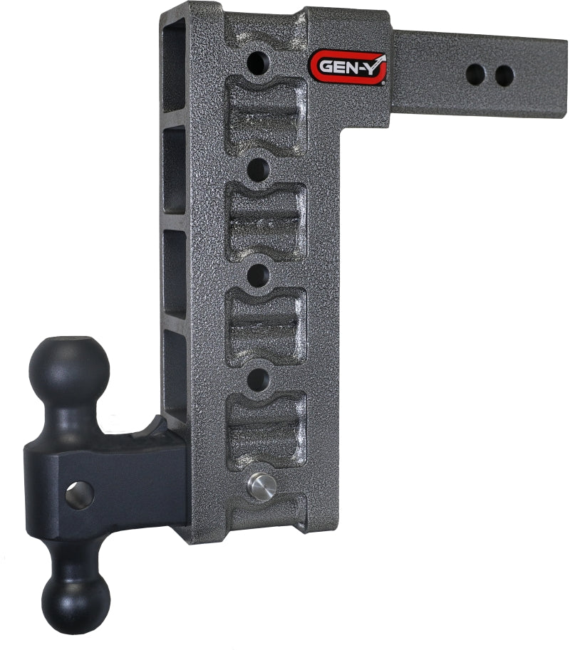 GEN-Y Hitch Mega Duty 2.5-Inch Shank, 12-Inch Drop, 21K Towing Capacity with Dual-Ball - Part Number GH-615
