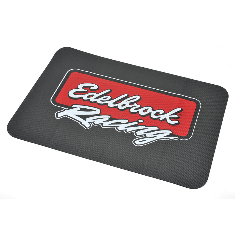Edelbrock Racing Fender Cover - PVC Foam Mat - 2 Color Printed Edelbrock Racing Logo-SR1 Performance