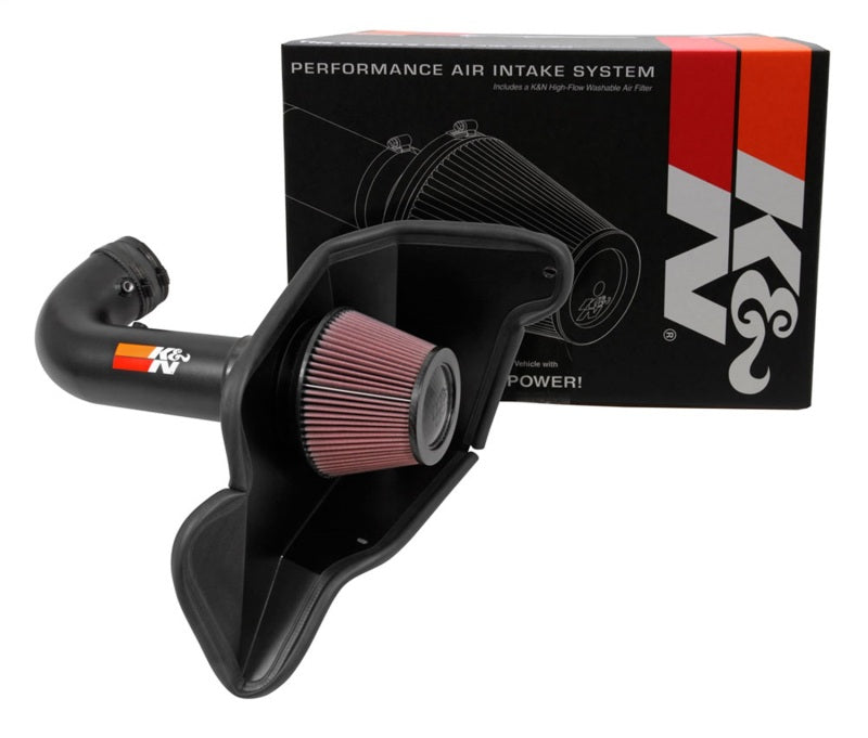 K&N 2016-2017 Ford Mustang Shelby 5.2L V8 Typhoon Cold Air Intake System-SR1 Performance