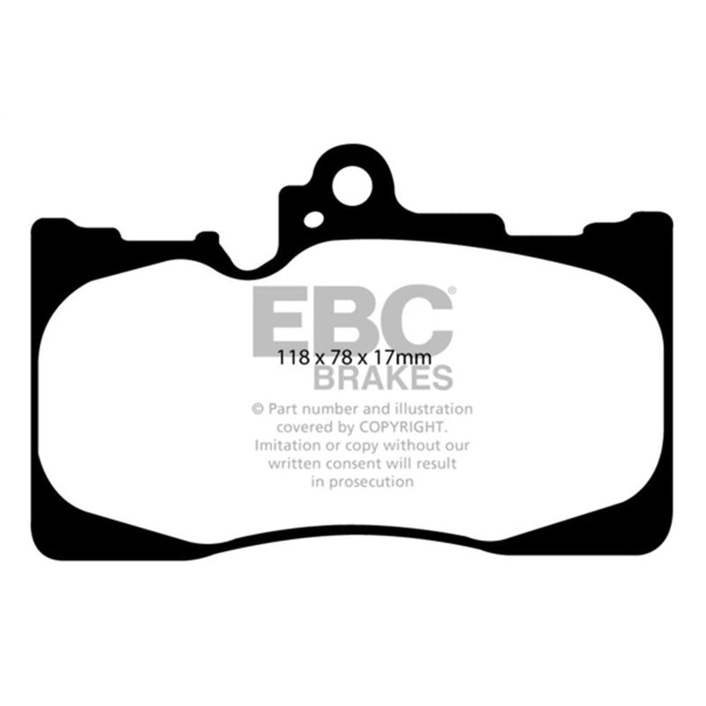 EBC Bluestuff NDX Front Brake Pads for Lexus GS200t 2.0T (Part No. DP51589NDX)