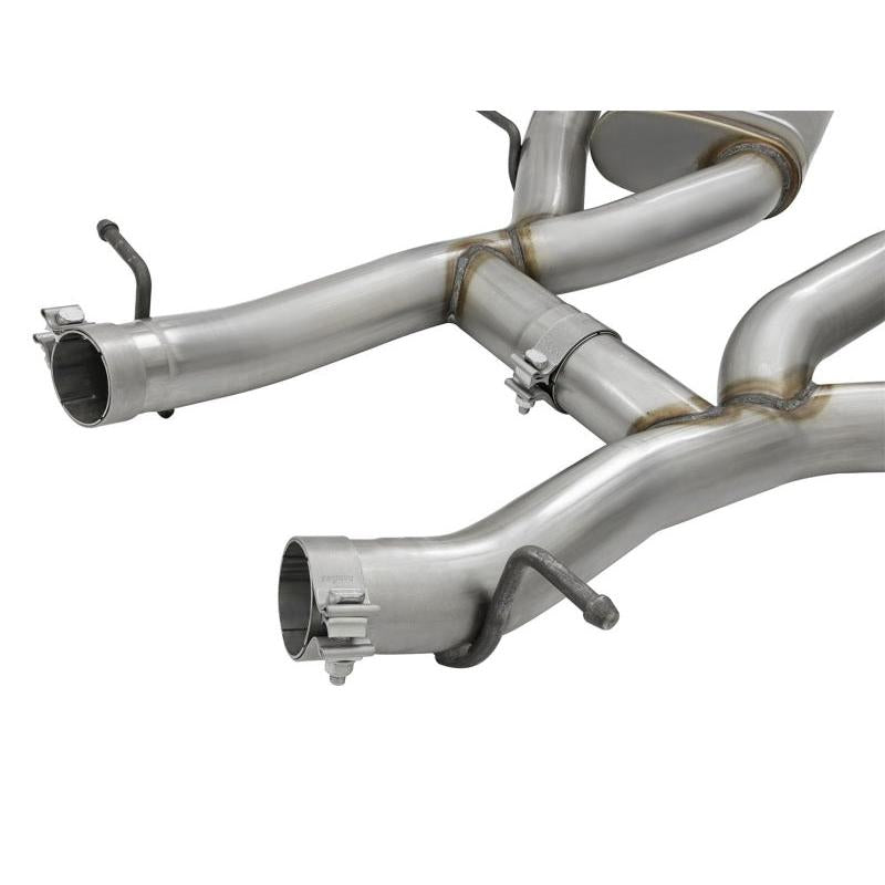 aFe MACHForce XP 3in 304 SS Axle-Back Dual Exhaust (NPP) w/ Polished Tips 16-17 Camaro SS V8-6.2L