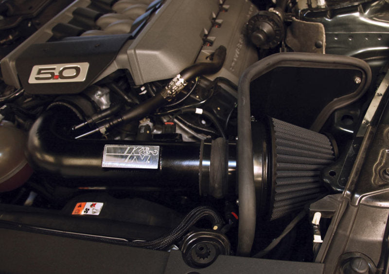 K&N 2015 Ford Mustang GT 5.0L V8 Black Performance Intake Kit-SR1 Performance