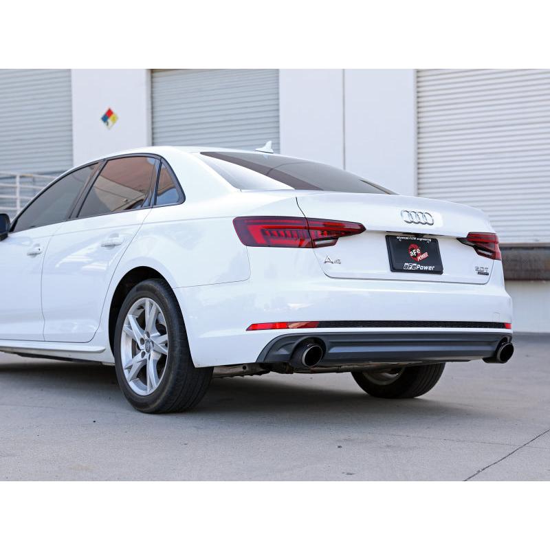 aFe MACHForce XP 3in-2.5in SS Exhaust Axle-Back 17-19 Audi A4 (B9) L4-2.0L (t) - Polished-SR1 Performance