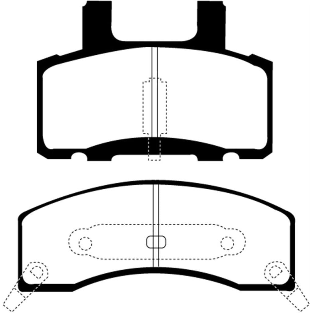 EBC 90-93 Chevrolet C20 Greenstuff Front Brake Pads – Heavy Duty Truck and SUV Replacement
