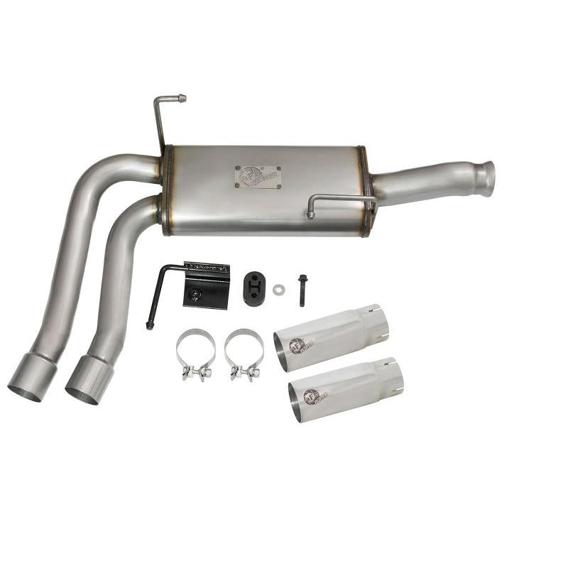 aFe Rebel Series CB Middle-Side Exit SS Exhaust w/ Polished Tips 09-16 GM Silverado/Sierra V6/V8-SR1 Performance